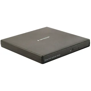 Gembird DVD-USB-04 (DVD Brenner, CD Brenner), Optisches Laufwerk, Schwarz