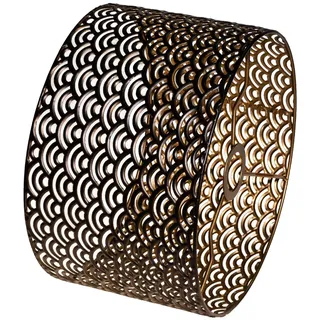 Osasy Lampenschirm Rund,Schwarz Gold, lampenschirme für hängelampen/decke | lampenschirm e27 Vintage Metall Für Stehlampe, Tischlampe,Pendelleuchte Decorative/Lighting