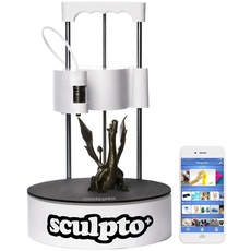 Sculpto+ 3D Drucker, komplett montiert mit Wi-Fi, iOS und Android Konnektivität - Lautlos - Plug&Play Drucker, großen Bauvolumen