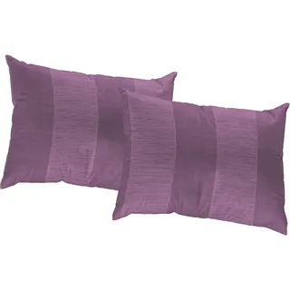 Dekokissen WIRTH "Niederau" Gr. 2, lila (lila, gemustert), B:50cm L:50cm, Obermaterial: 67% Polyacryl, 33% Polyester, Dekokissen_Sitzkissen_Kissenhüllen, Dekokissen