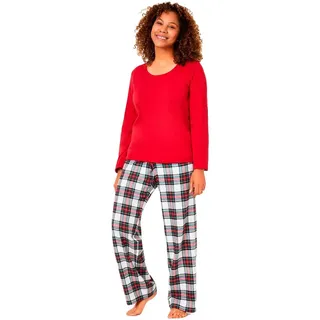Lauren By Ralph Lauren Iln72458 Langarm-pyjama - Ivory Plaid - L