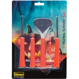 IDENA Kürbis Schnitzset 5-teilig