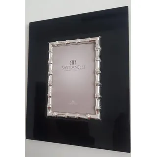 Bastianelli Rahmen oder Spiegel aus 925er Silber Bambus mit Holz glänzend