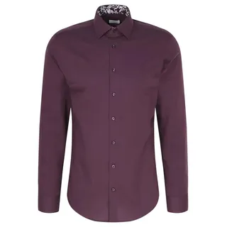 Seidensticker Herren Business Hemd, Lila, 40