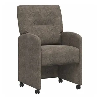 vidaXL Esszimmerstuhl Kunstleder Dunkelgrau 2 Stk