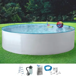 KONIFERA Rundpool »NEO 1« inkl. hochwertigem Zubehör, Tiefe 120 cm, in versch. Größen, weiß