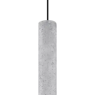 Sollux LIGHTING Luvo 1 Spotlight Pendelleuchte De Decke | Minimalistisches Design E Industrial | Austauschbare GU10 Birne, 1 x 40 W | Made De Concrete, Gr - Grau