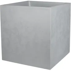 Bild von Pflanztrog 'Basalt Dado', betongrau, 49,5 x 49,5 x H 49,5 cm