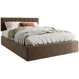 home collective Polsterbett 160 x 200 cm Bronze-Beige