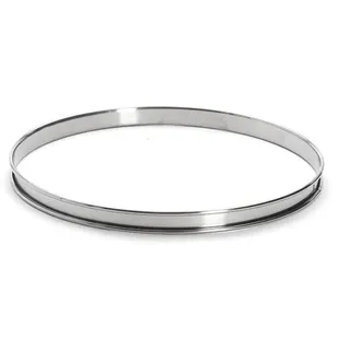 De Buyer Tortenring, gerollter Rand, Edelstahl, Höhe 2 cm, Durchmesser, 22 cm