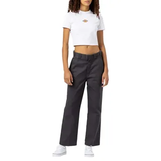 Dickies ELIZAVILLE Rec Charcoal Grey Damen Hose, Taillenumfang 31