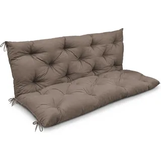 Beautissu Bankauflage Flair BR Taupe 150x50x50cm