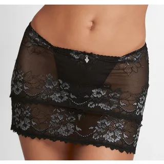 LASCANA Stringrock 44/46 Schwarz/Silber