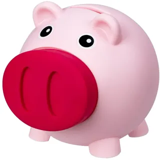 Acooruiteng Spardose Erwachsene Wiederverwendbarer Sparschwein Niedlich Sparbox Sparbüchse Trinkgeldkasse Money Box Piggy Bank für Geburtstag Einschulung und Besonderen Anlässen(Rosa)