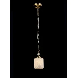 Casa Padrino Jugendstil Decken Hängelampe in Antik Bronze - 12 x H 25 cm - Deckenleuchte im nostalgischen Design