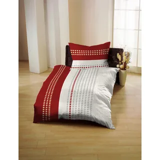 Gerald Wittmann Bettwäsche »Baumwoll-Seersucker« 2 Stk. tlg., rot