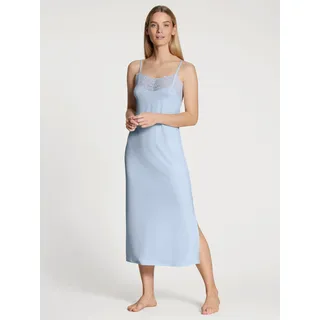 CALIDA Nachthemd "Elegant Dreams" Spaghetti-Träger, weich, Single Jersey Qualität, elegant, harmony blau