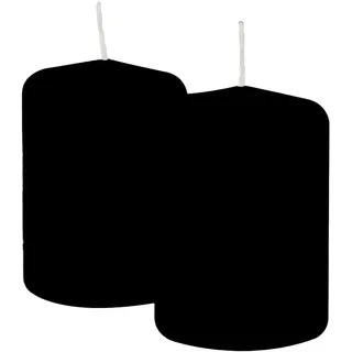 Cereria Di Giorgio Risthò Stumpenkerzen 10 cm schwarz 4 St.