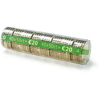 Monetique L100TC050 Münzetui, 0,50 Euro, 100 Stück