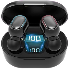 DKKD Bluetooth Kopfhörer, Kopfhörer Kabellos In-Ear kopfhörer Bluetooth mit Mic,25 Std Hi-Fi Stereo,Tastesteuerung,LED Anzeige,IP7 Wasserdicht Bluetooth Ohrhörer [2023 Neue]
