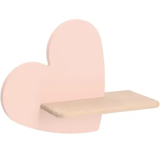 Kinderwandleuchte , Pink , Holz, Metall, Holzwerkstoff , Eiche , herzförmig , 12x26x36 cm , RoHS, Europäischer Sicherheitsstandard , einfach zu transportieren , Lampen & Leuchten, Innenbeleuchtung, Kinderzimmerlampen, Kinderwandleuchten