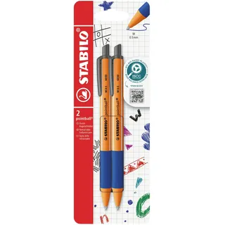 Stabilo Kugelschreiber Basic Blau 0,5 mm 2 St.