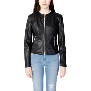 Armani Exchange Schwarze Jacke mit Reißverschluss – Xl - Schwarz