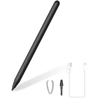 ANYQOO Stylus Pen für Microsoft Surface Pro 11/10/9/8/7/6/5/4/3/X, Go 4/3/2/1, Laptop, Studio, Book Schwarz