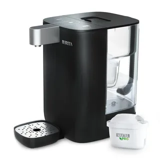 Brita Heißwasserspender Cube – Wasserspender für zuhause (4L) schwarz – mit UV-C-Technologie, inkl. MAXTRA PRO Extra Kalkschutz Wasserfilterkartusche