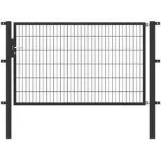 Bild von Alberts Zauneinzeltür, 200 cm Breite, in versch. Höhen grau