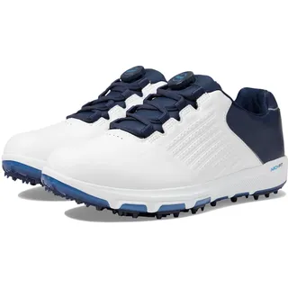 SKECHERS Pro 6 SL Twist Golfschuh, weiß/dunkelblau