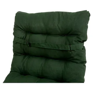 Hochlehner Auflage grün Milos 120 x 50 Sitzpolster für Gartenstühle