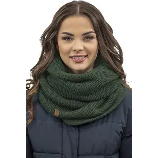 Vivisence Loop Damen für Winter Einheitsgröße - Warm Schal Frauen Klassisch winterschal Gemütlich für herbst Schlauchschal Damenschal XXL Halsbedeckung - Grün - Grün