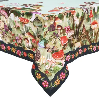 Butlers Tischdecke Funghi & Flowers 300x160 cm , Multicolor , Textil , 300x160 cm , Heimtextilien, Wohntextilien, Tischwäsche, Tischdecken