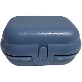 Tupperware To Go Mini-Twin Größe 1 kleine Brotdose Twin Schule Kindergarten (blau)
