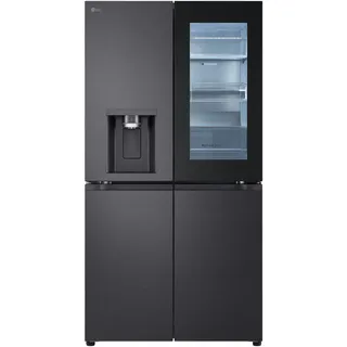 LG Multi-Door , Metall, Kunststoff, Glas , 4,2 Schubladen , E , 91.4x179.2x72.9 cm , Abtauautomatik, LED-Innenbeleuchtung, elektronische Temperaturregelung, Warneinrichtung bei geöffneter Tür, No-Frost, LED-Display, Griffmulde, höhenverstellbare Füße, Wasserspender, Crushed Ice, Eiswürfelspender , Küchen, Küchenelektrogeräte, Kühlschränke & Gefrierschränke, Kühl- & Gefrierkombination