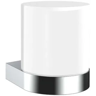 EMCO Flow Flüssigseifenspender zur Wandmontage, eleganter Seifenspender aus Metall und Kristallglas, hochwertiger Pumpspender für flüssige Seife Chrom Sensor Seifenspender
