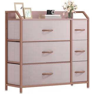DWVO Kommode mit 6 Schubladen 0 x 0 x 0 cm Rosa