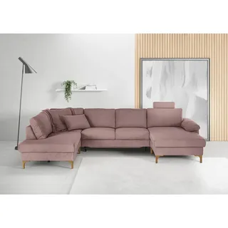Candy Wohnlandschaft Polyester 2-Sitzer Rosa
