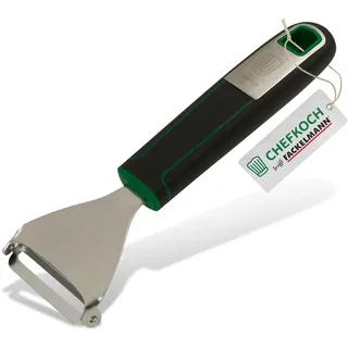 CHEFKOCH Ziehschäler Premium – Rostfreier Edelstahl – Müheloses Schälen dank scharfer Klinge – Ergonomischer Griff für ein einfaches Handling