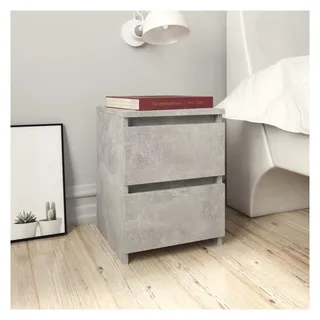 vidaXL Nachtschrank 2-teilig 30 x 30 x 40 cm Grau