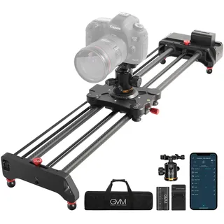 Kamera Slider Motorisiert, 80cm Video Slider mit APP Steuerung, Fotografie Zeitraffer Kamera Slider Dolly Rail mit Tacking Shot, Follow Focus und 120° Panorama Aufnahme, Fotografie Schiebeschiene