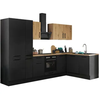 BASIC by Balculina Winkelküche BASIC L-Form 310 cm schwarz