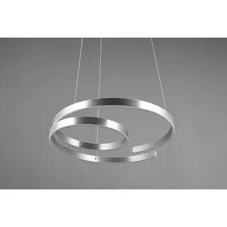 Trio Leuchten LED Pendelleuchte »MARNIE, spiralförmige LED Hängelampe indirektes Licht warmweiß 3000K«, 1 flammig, Leuchtmittel LED-Board LED fest integriert, 8000 Lumen höhenverstellbar 3 Stufen dimmbar Hängeleuchte Esszimmer, grau