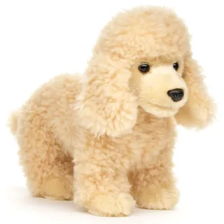 Uni-Toys - Pudel (apricot), stehend (ohne Leine) - 30 cm (Länge) - Plüsch-Hund - Plüschtier, Kuscheltier