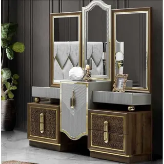 Modern Design Schminktisch mit Spiegel Schlafzimmer Neu Luxus
