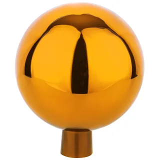 VERDOBA - Rosenkugel für außen - Dekokugel für den Garten - Deko Kugeln Garten in vielen Farben - Deko Kugeln hergestellt in Handarbeit - (Orange, 15 cm)