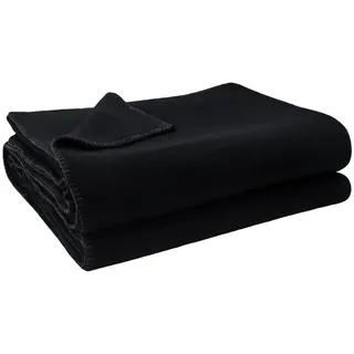 Zoeppritz Soft-Fleece Decke 160 x 200 cm black