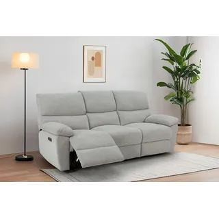 Home Affaire »LANNOY, manuelle o. elelektrische Relaxfunktion in 2 Sitzen, USB A/C« Liegefunktion (105°-150°), Reclinersofa, Webstoff, Federkern,