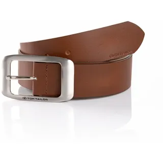 Tom Tailor Damengürtel Leder 4 cm breit blau 85